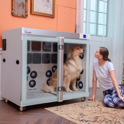 CE de séchage de boîte d'animal familier réglable, grand toilettage de chien de Cabinet de séchage de l'espace