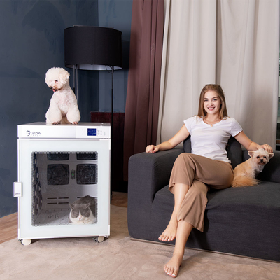 Boîte de séchage automatique pour animaux de compagnie en forme de cube pour sèche-cheveux intelligent pour animaux de compagnie pour chats en peluche