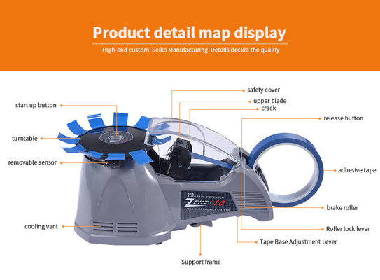 Distributeur de bande de plaque tournante de Zcut 870 60Hz 25W avec le levier manuel