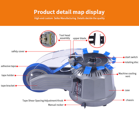 distributeur électrique de la bande 16w, distributeur de bande de cachetage du carton 60Hz